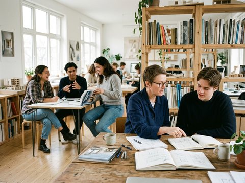 Estudiante realizando sus entregas de tareas y prácticas